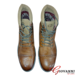 Leather Ankle Boots with Brogue Details - Image 2