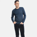 Blouse With Dark Blue Design - Image 2