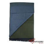 Reversible Two-Tone Herringbone Scarf