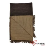 Two-Tone Scarf in Tan & Brown