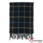 Premium Navy Scarf with Two-Tone Check