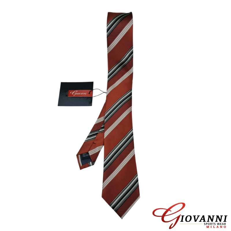 25L-047-FERI1 Elegant Ribbed Texture Tie - Image 1