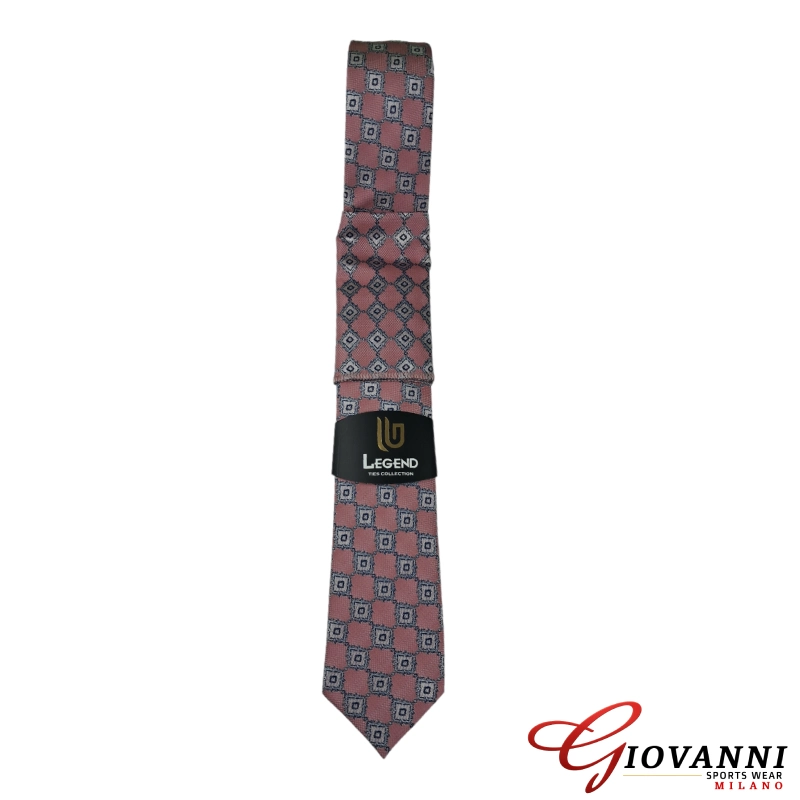 25Β-L-047-L1 Ανδρική Γραβάτα με Foulard Μοτίβο - Image 1