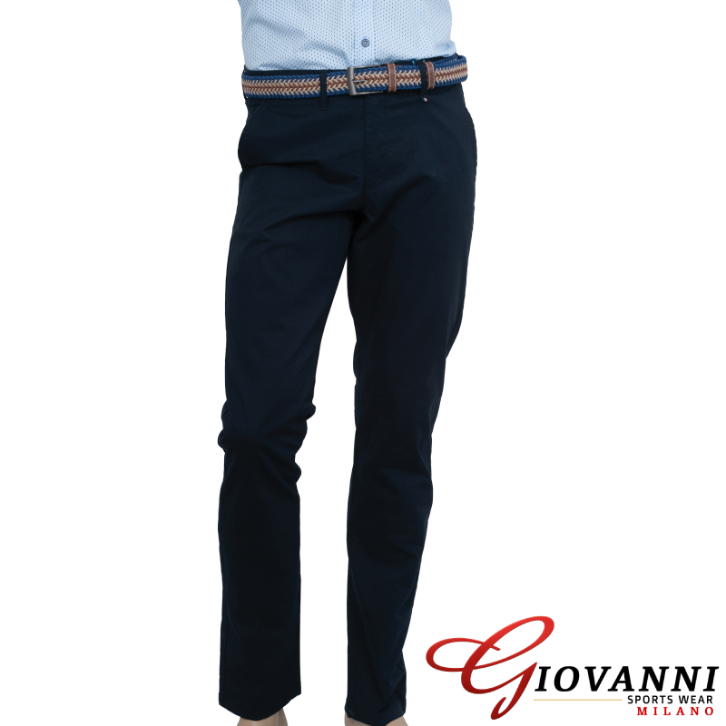 2785-co1 Ανδρικο Παντελονι Chino Dark Blue - Image 1