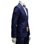 Men's Jacket Blue Plaid - Image 2
