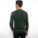Blouse Knitted O-Neck Green - Image 4