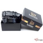 Black Leather Belt 3.5 cm
