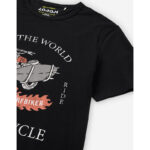 Ανδρικό t-shirt με στάμπα "Rule the world" μαύρο - Image 3