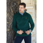 Men's Polo Blouse Long Sleeve Green - Image 3