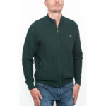Πλεκτή Ζακέτα Με Μικροσχέδιο Dark Green