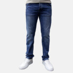 Jean Comfort Fit Trousers with Sandblasting