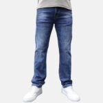 Jean Comfort Fit Trousers with Sandblasting