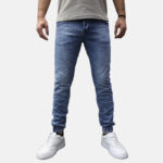 Jean Pants with Elastic Slim Fit