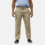 Ανδρικό Παντελόνι Λινό Regular Fit Μπεζ