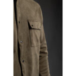 Men's Shirt Jacket With Pockets Olive Green - Image 3