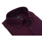 Men's shirt with micro design Bordeaux - Image 2