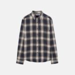 Men's Cotton Shirt Plaid Brown