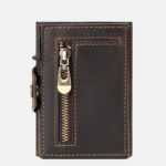 Leather Wallet With Card Lifting Mechanism Brown - Image 2
