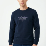 Minimal Ανδρικό Φούτερ Crewneck με Typography Print