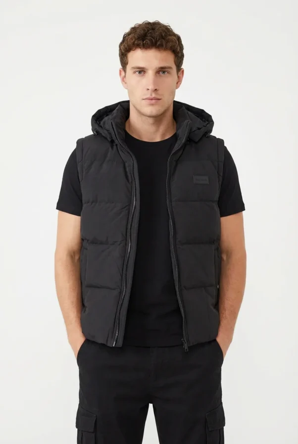 Casual Ανδρικό Αμάνικο Γιλέκο Puffer