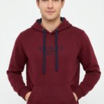 Casual Ανδρικό Hoodie με Stamp στο Στήθος